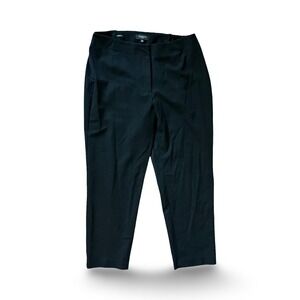 Talbots Women's Black Crepe Dress Pants Size 14 High Rise Straight